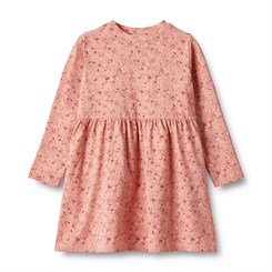 Wheat dress LS Sessa - Rosette flowers